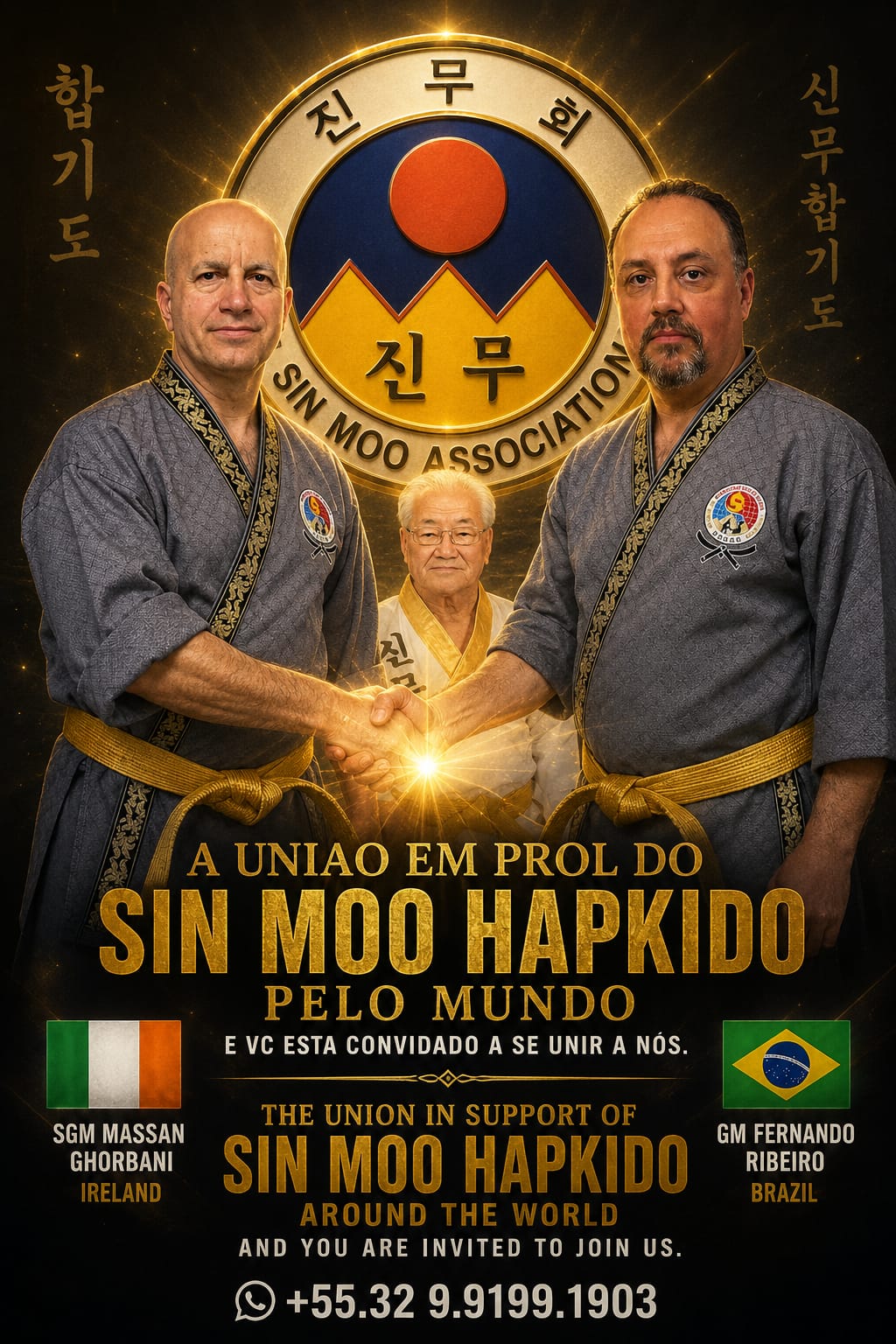 União em prol do Sin Moo Hapkido pelo mundo — GM Fernando Ribeiro